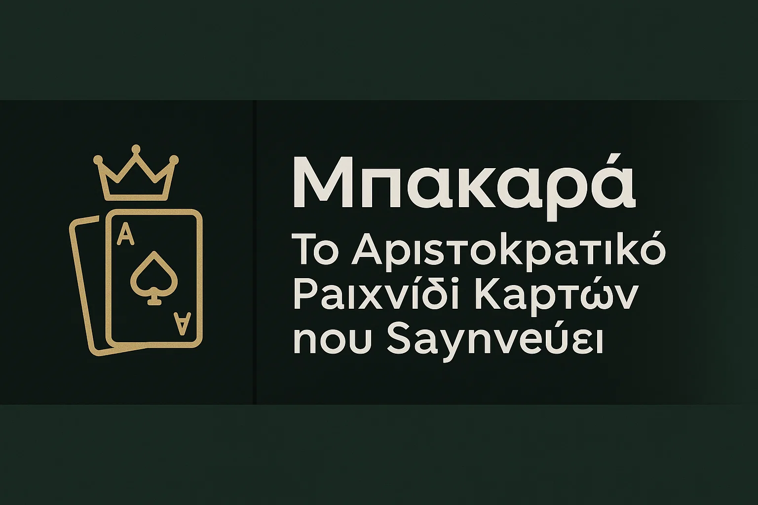Μπακαρά: Το Αριστοκρατικό Παιχνίδι Καρτών που Σαγηνεύει