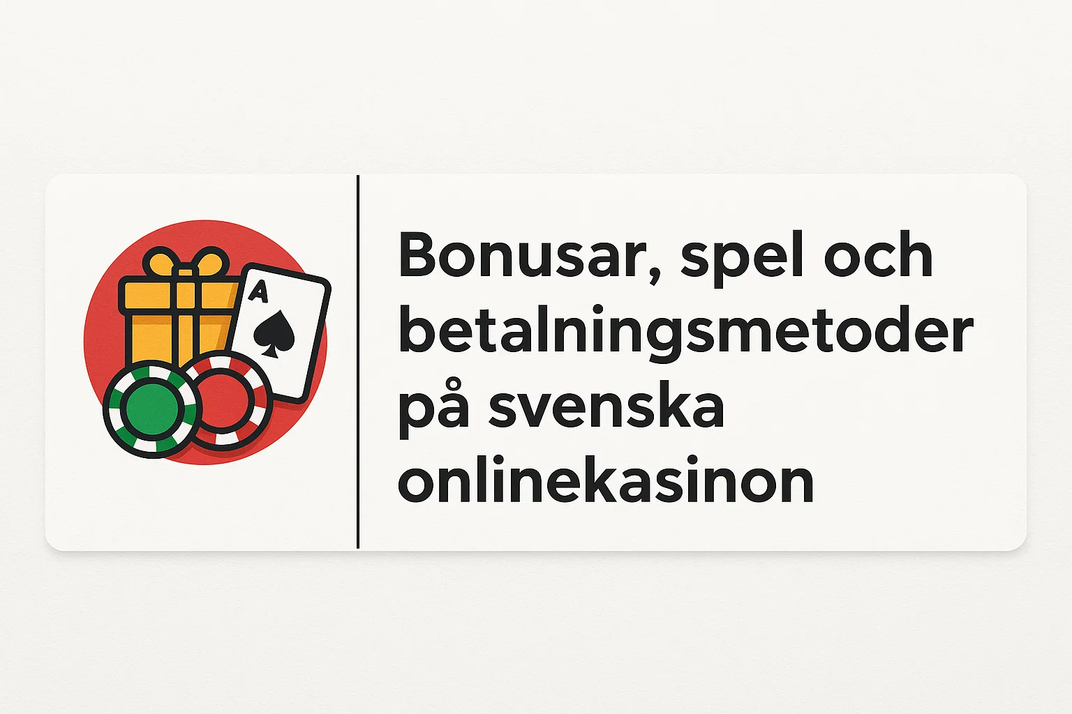 Bonusar, spel och betalningsmetoder på svenska onlinekasinon