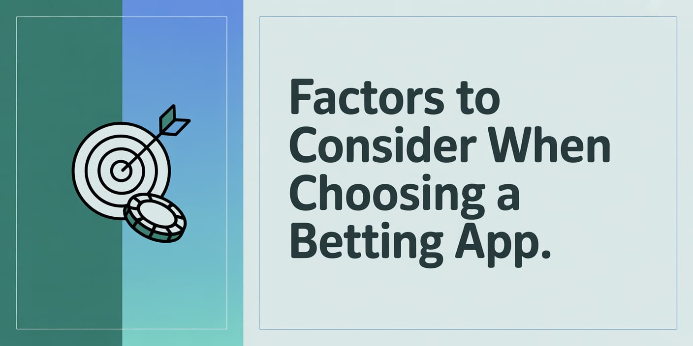 Factors to Consider When Choosing a Betting App