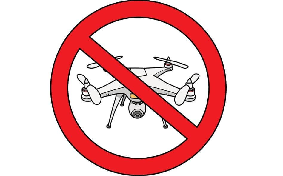 no drone flying zone