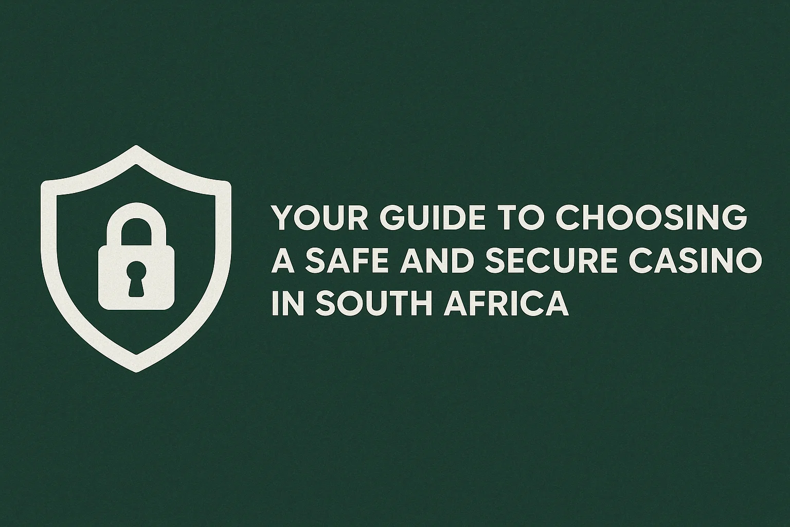 Your Guide to Choosing a Safe and Secure Casino in South Africa